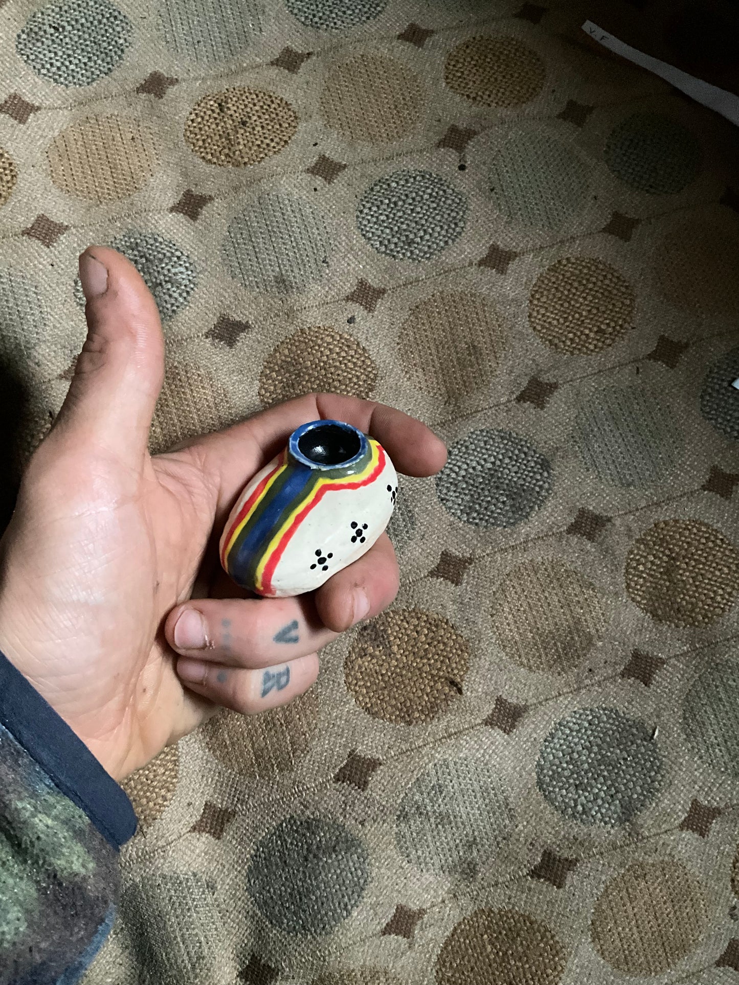 Pipe stoneware rainbow