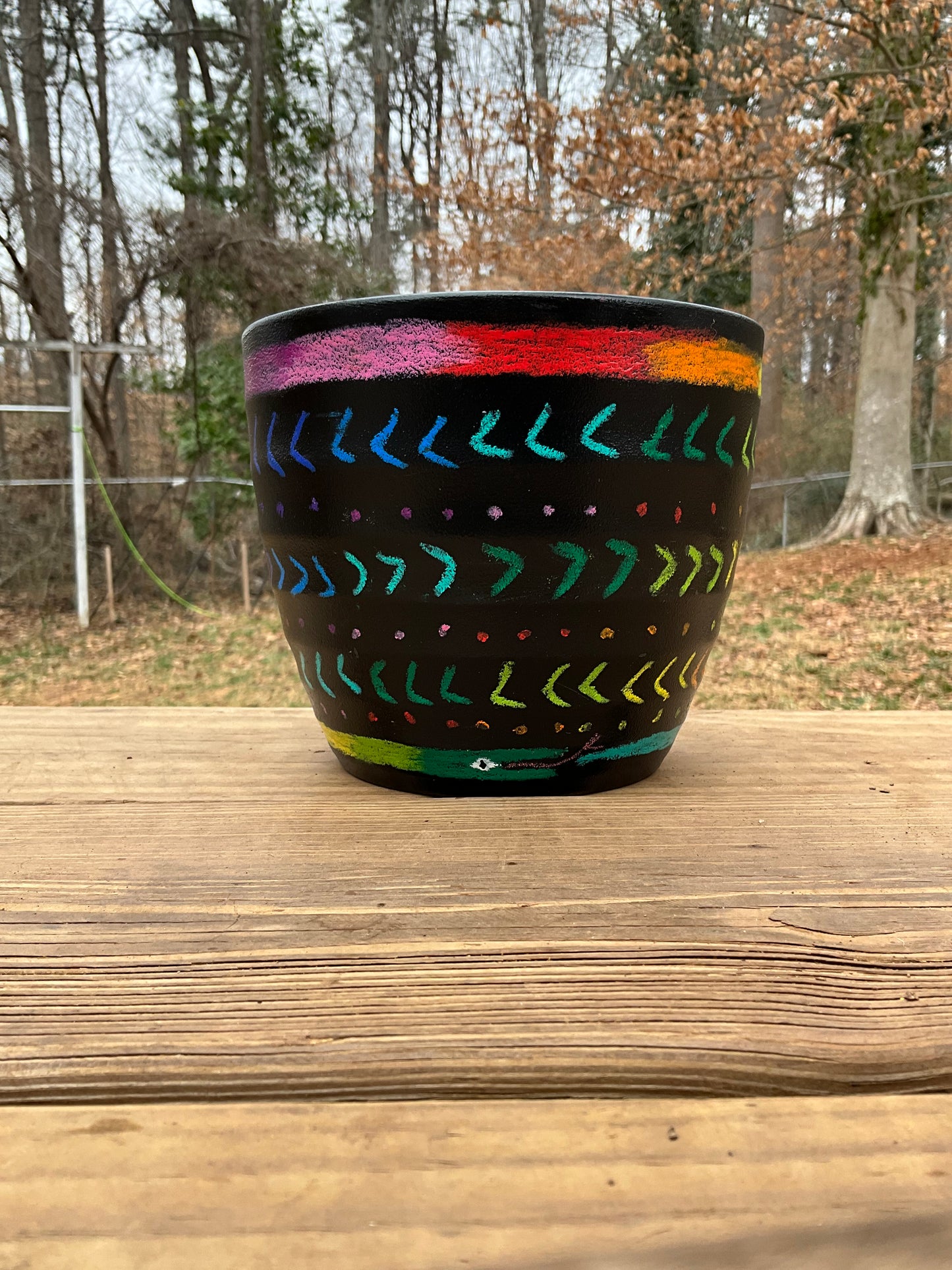 Flower Snake Pot