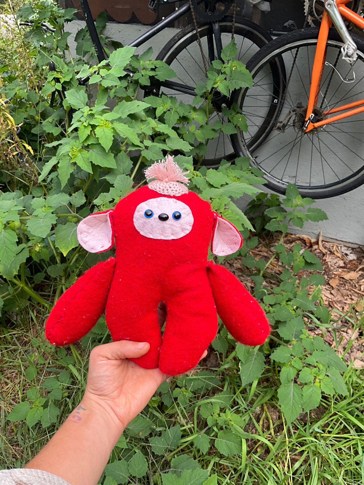 Plushie red monkey