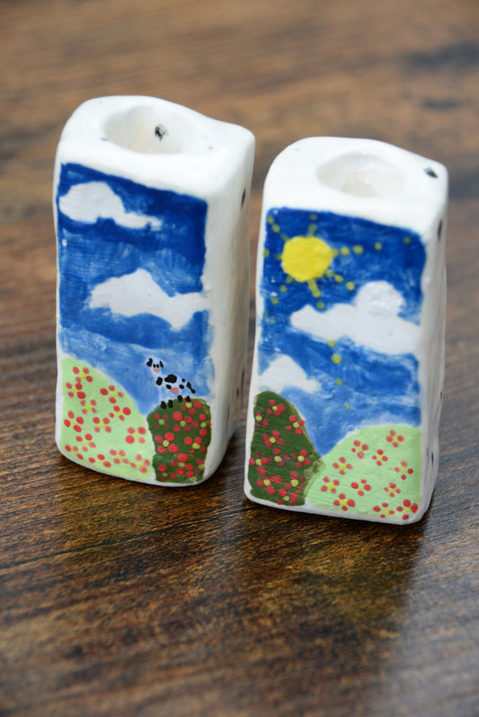 Candle holder hillside