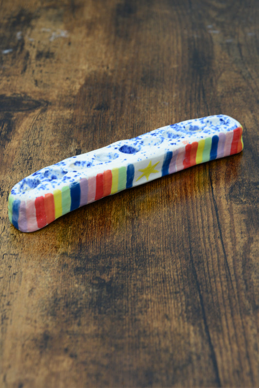 Menorah Hannukia rainbow