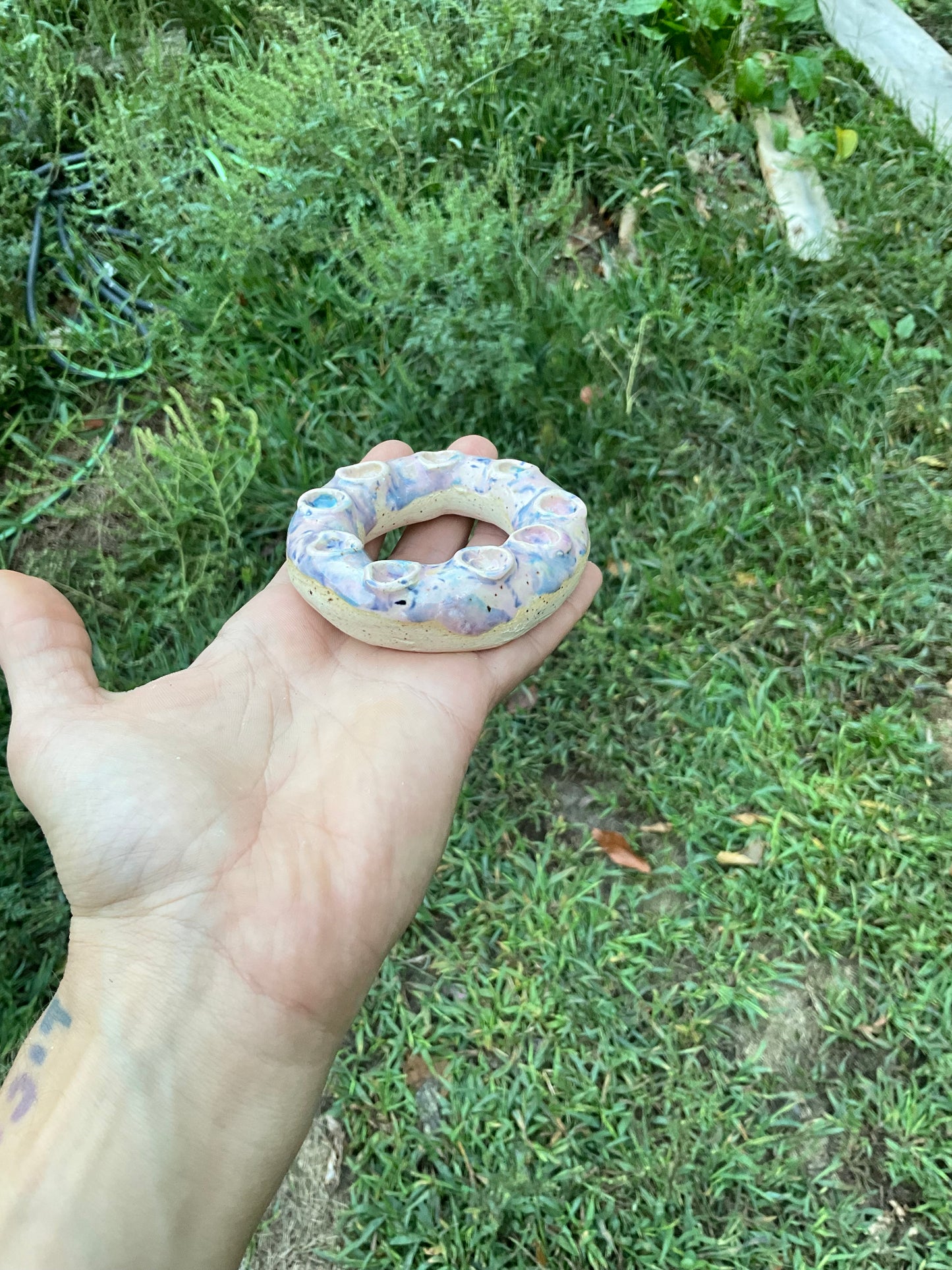 Menorah Hannukia donut