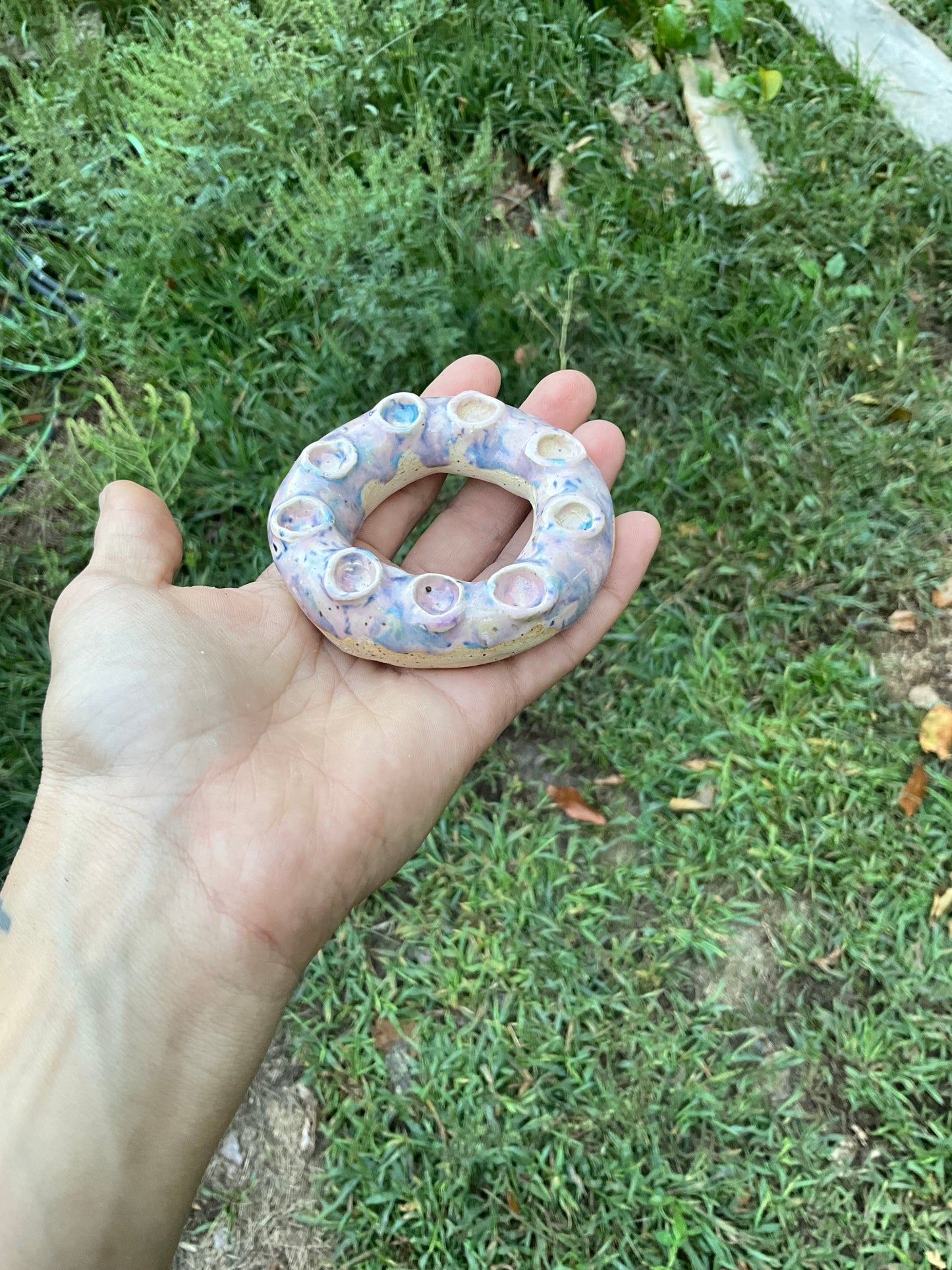 Menorah Hannukia donut