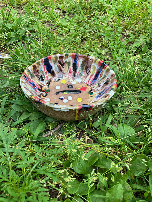 Bowl Rainbow drip