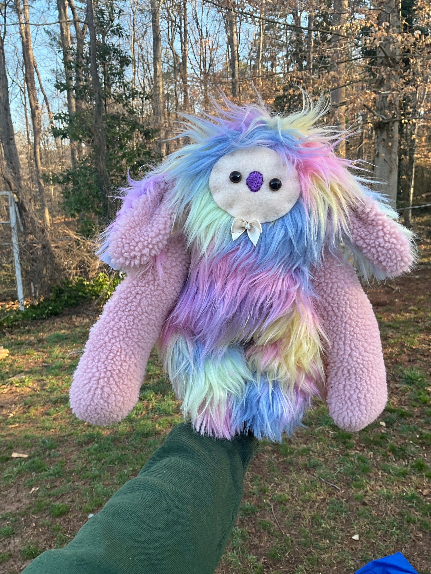 Plushie Fluffy Rainbow Bunny