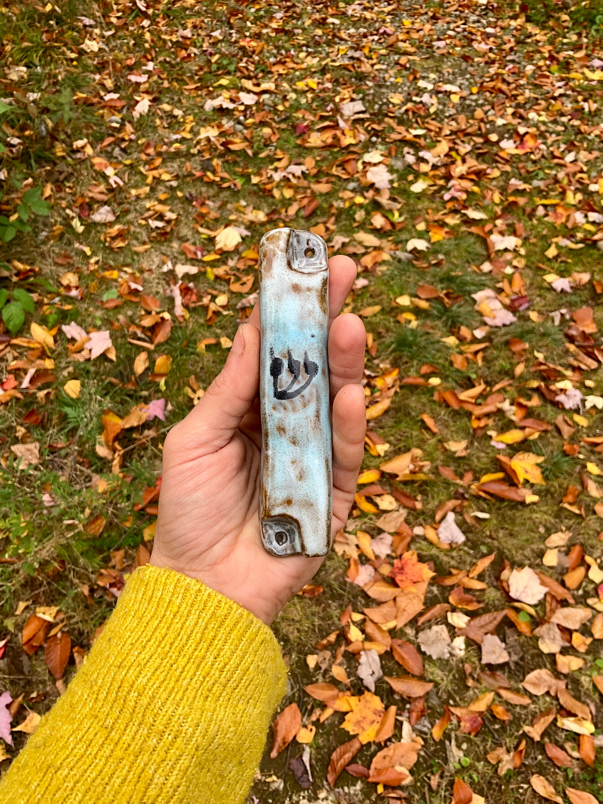 Mezuzah case cotton candy