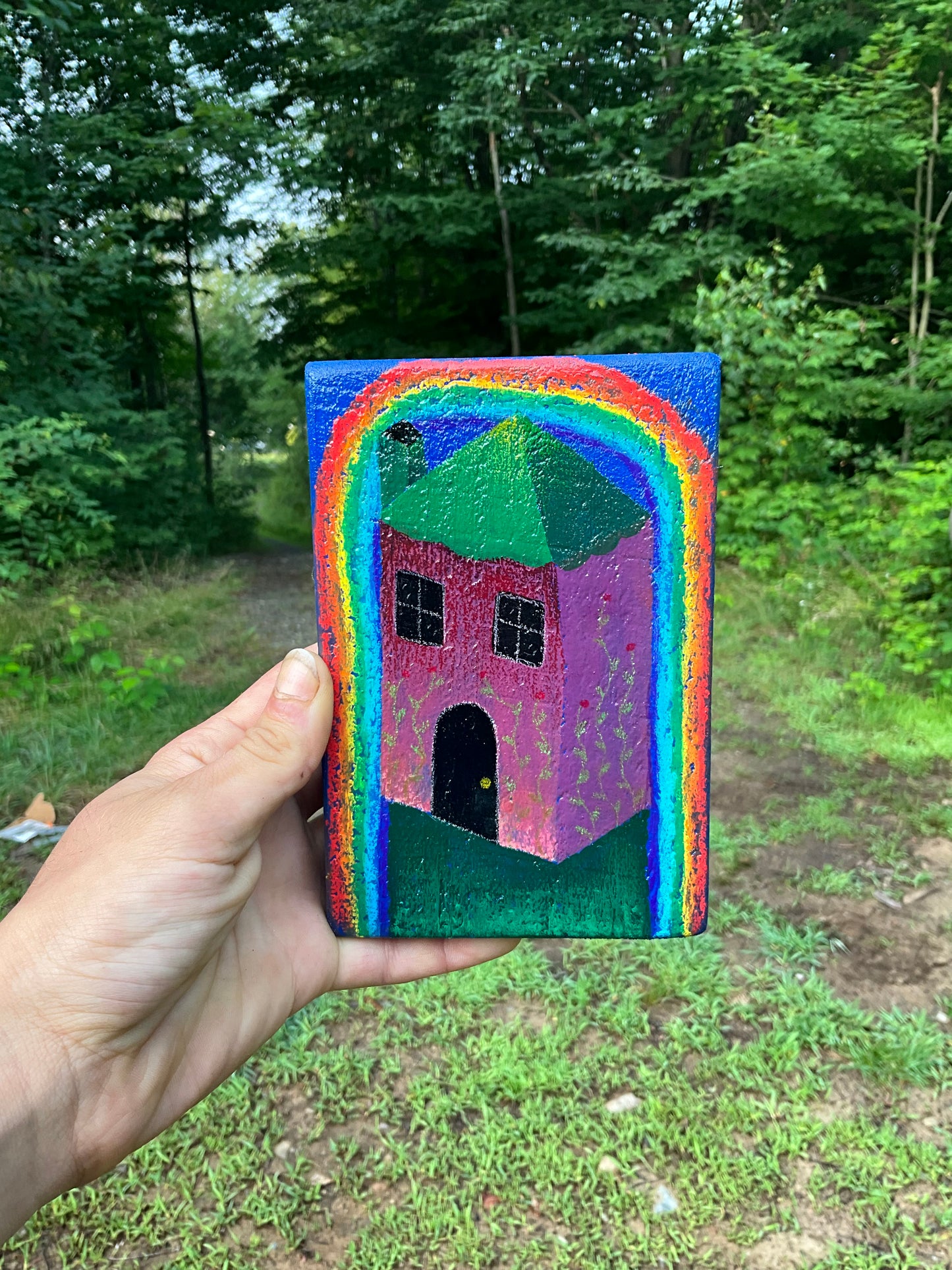 Painting Rainbow House