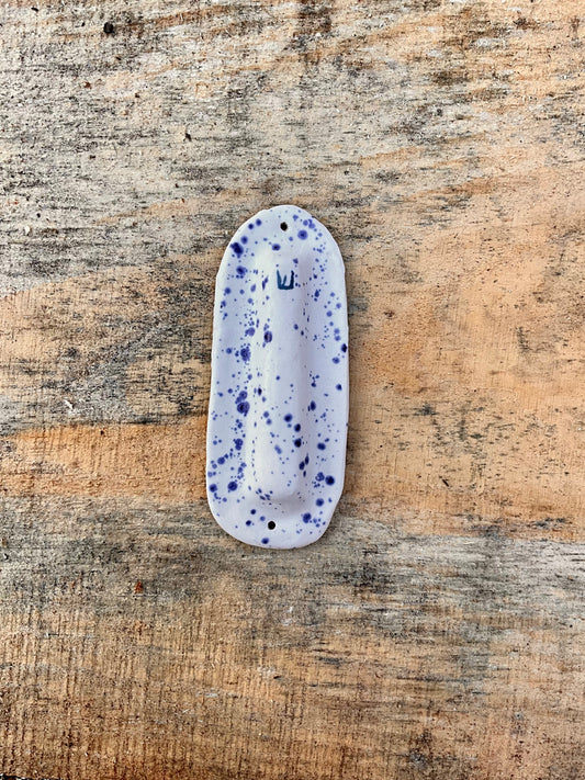 Mezuzah blue speckle