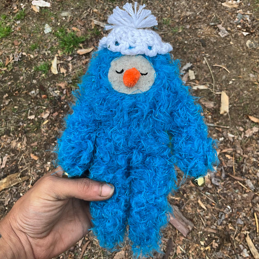 Plushie blue kippah golem