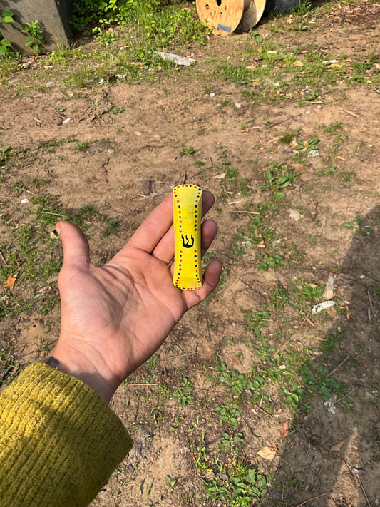 Mezuzah yellow shin